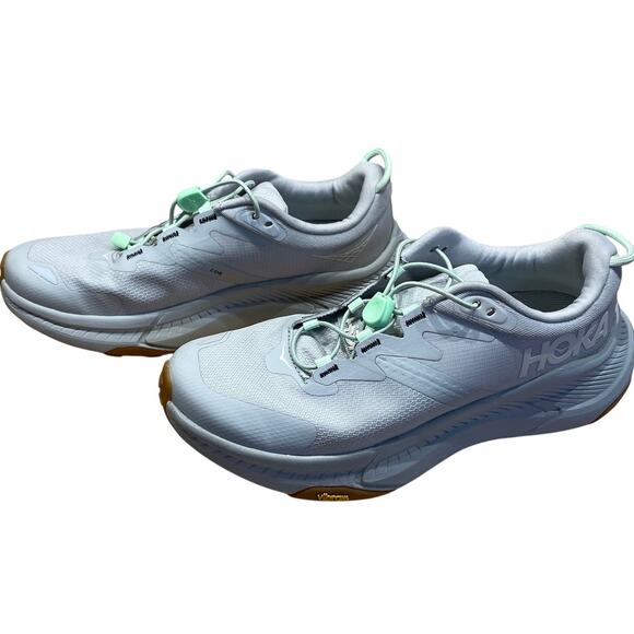 Hoka Harbor Mist Line Glow Transport Women's Athletic Sneakers Size 6B EUC - Picture 2 of 8